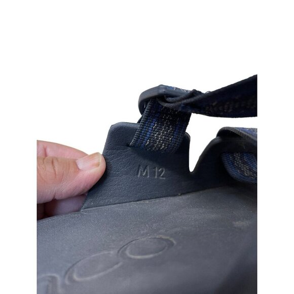 Chaco Men's Chillos Slide Size 12M Multicolor Sandals Hiking Outdoor Wide Strap - Picture 4 of 7